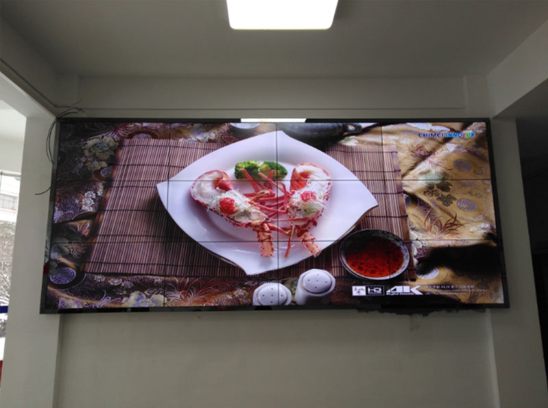 荆州焦作市55寸1.8mm3x4液晶拼接屏项目