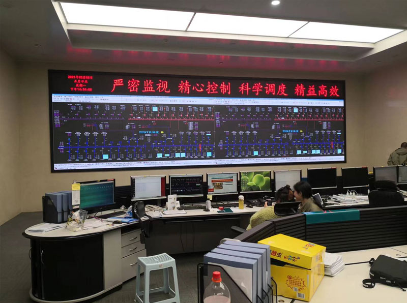 荆州荆门供电55寸1.8mm3x6液晶拼接屏项目
